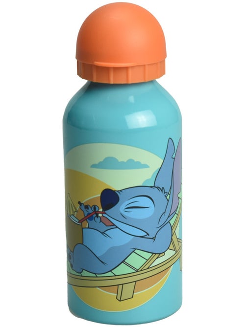 Gourde aluminium 40 cl 'Lilo & Stitch' – bouchon anti-fuites orange - Kiabi