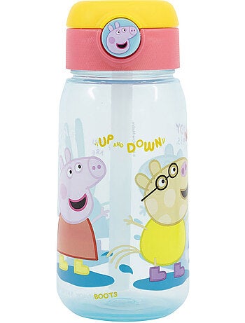 Gourde enfant 'Peppa Pig' 510 ml avec paille et clapet anti-fuite