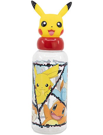 Gourde enfant Pokémon Pikachu plastique 3D à bouchon 3D – 560 ml