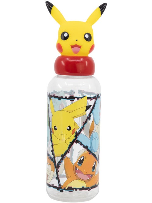 Gourde enfant Pokémon Pikachu plastique 3D à bouchon 3D – 560 ml - Kiabi