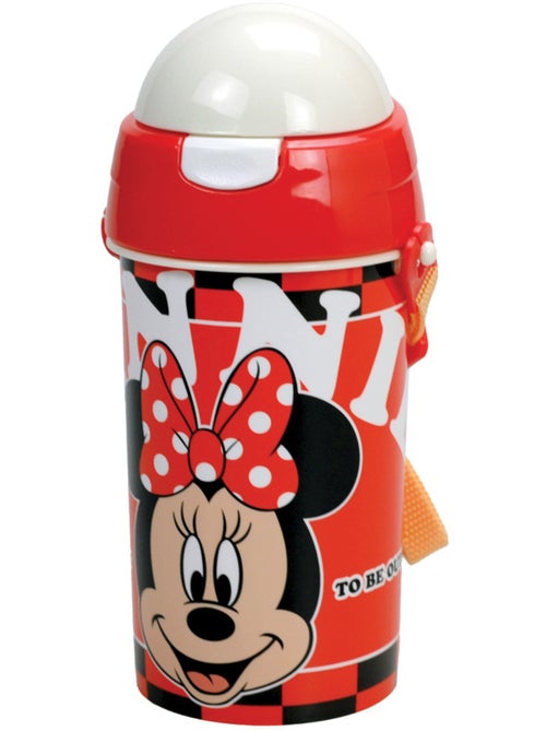 Gourde Minnie 'Perfect Day' 500 ml PVC - Sangle amovible - MINNIE - Kiabi Gourde Minnie 'Perfect Day' 500 ml PVC - Sangle amovible - MINNIE - Kiabi