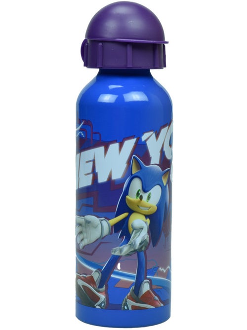 Gourde réutilisable en aluminium 'Sonic' 400 ml – Couvercle flip-top SONIC - Kiabi