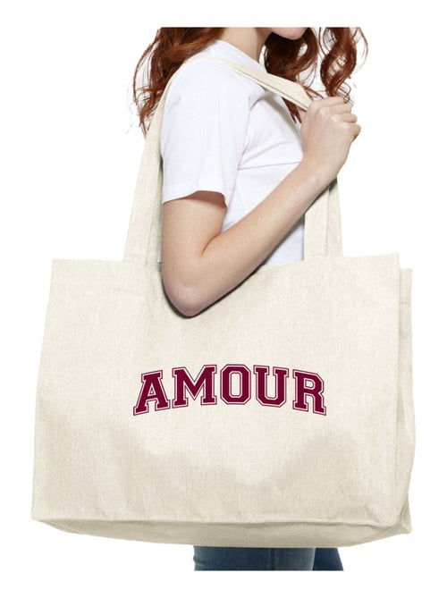 Grand cabas AMOUR TYPO USA - Kiabi Grand cabas AMOUR TYPO USA - Kiabi
