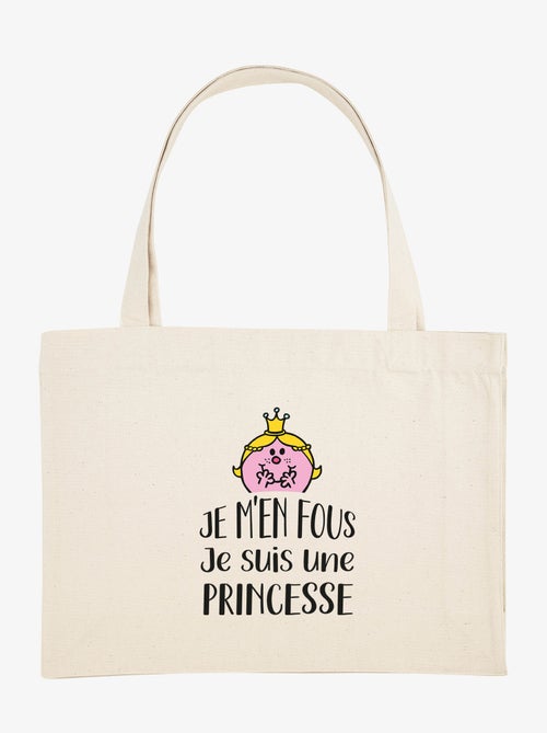 Grand cabas JE M EN FOUS JE SUIS UNE PRINCESSE - Kiabi