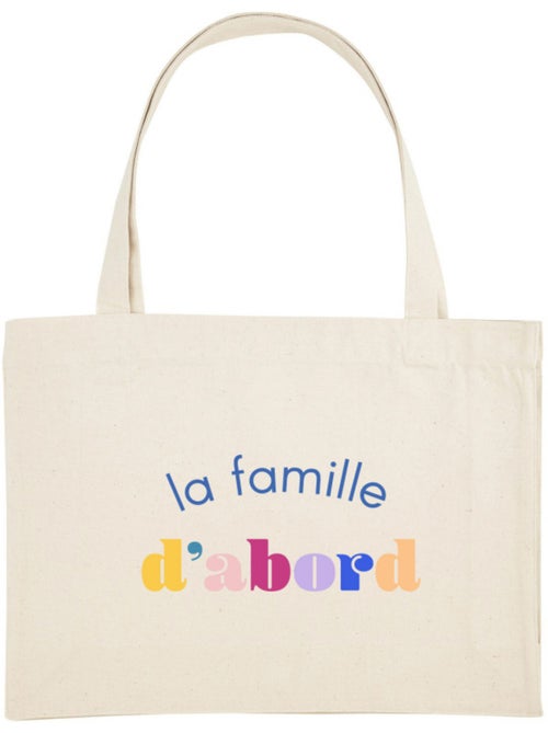 Grand cabas LA FAMILLE D'ABORD - Kiabi