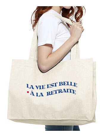 Grand cabas LA VIE EST BELLE A LA RETRAITE
