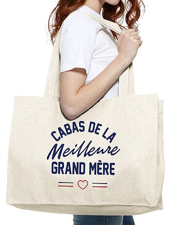 Grand cabas LE CABAS DE LA MEILLEURE GRAND MERE