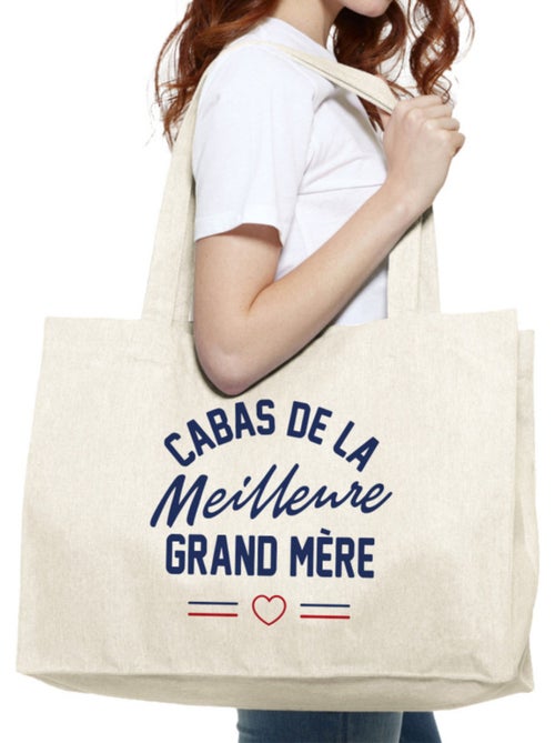 Grand cabas LE CABAS DE LA MEILLEURE GRAND MERE - Kiabi Grand cabas LE CABAS DE LA MEILLEURE GRAND MERE - Kiabi