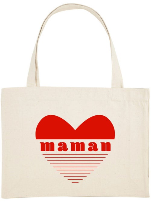 Grand cabas MAMAN CŒUR ROUGE - Kiabi Grand cabas MAMAN CŒUR ROUGE - Kiabi