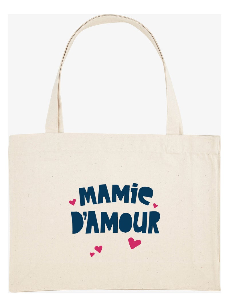 Grand cabas MAMIE D'AMOUR Beige - Kiabi