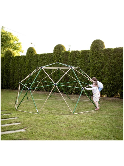 Grand dôme d'escalade hypermotion ø3,7m acier galvanisé- jeu de jardin max 350kg - Kiabi