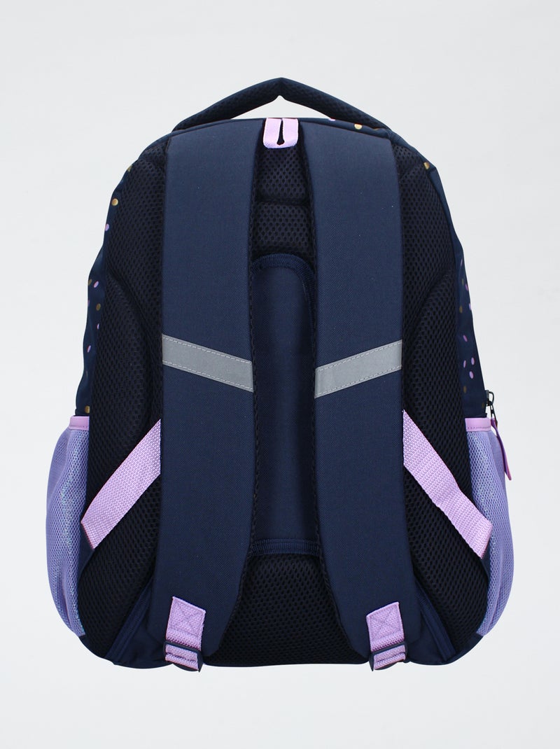 Grand sac à dos à pois Bleu - Kiabi