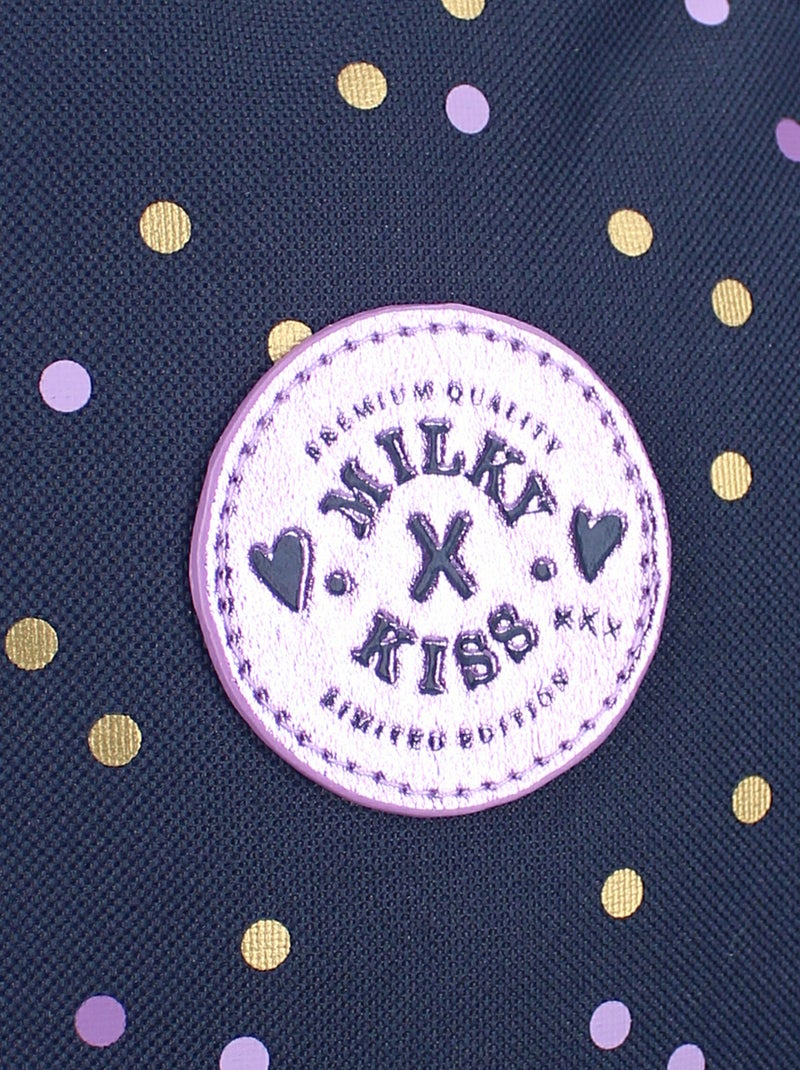 Grand sac à dos à pois Bleu - Kiabi