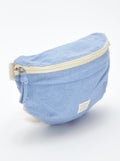 Grand sac banane avec étiquette tissée Bleu - Kiabi