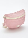 Grand sac banane avec étiquette tissée Rose - Kiabi
