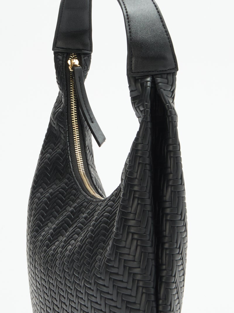 Grand sac en simili Noir - Kiabi