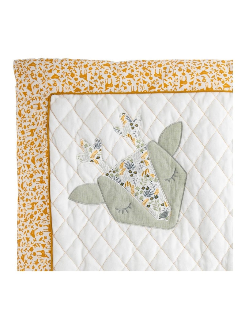 Grand tapis de jeu en coton - sauthon Blanc - Kiabi
