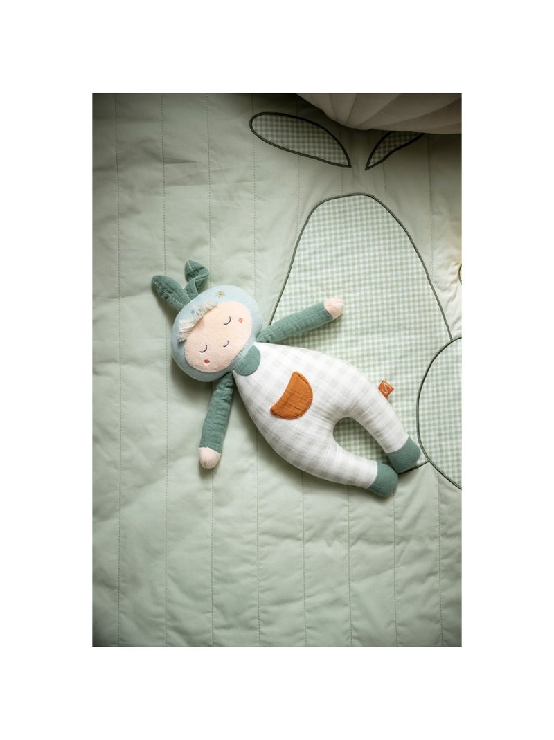 Grand tapis de sol en lin - sauthon Vert tilleul - Kiabi