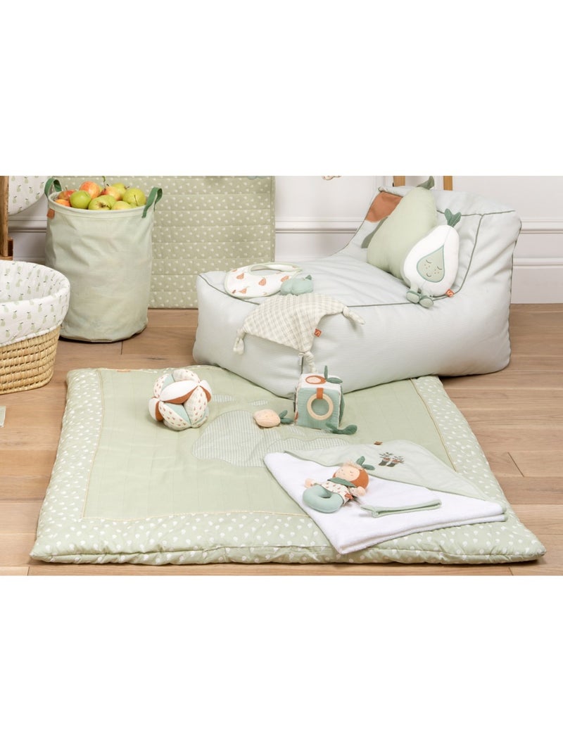 Grand tapis de sol en lin - sauthon Vert tilleul - Kiabi