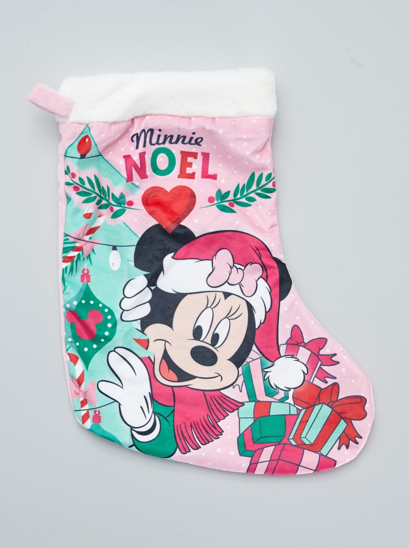 Grande chaussette de noël 'Minnie' rose Kiabi 6.00€