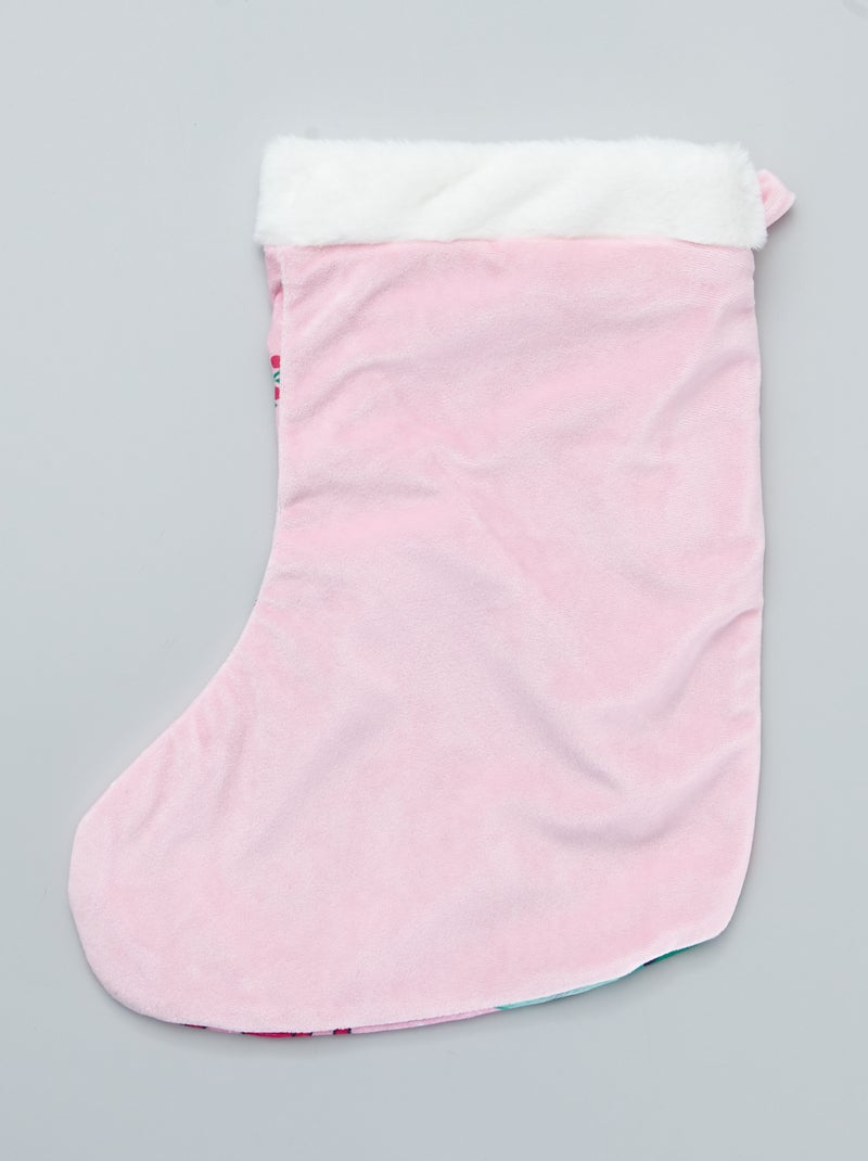 Grande chaussette de noël 'Minnie' rose Kiabi 6.00€