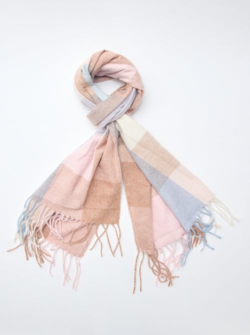 Grande écharpe à carreaux - Kiabi