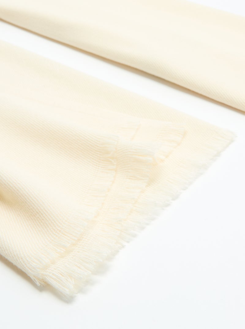 Grande écharpe rectangulaire Beige - Kiabi