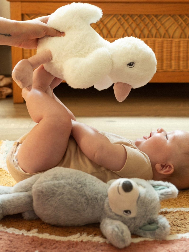 Grande peluche toute douce - loup Gris - Kiabi