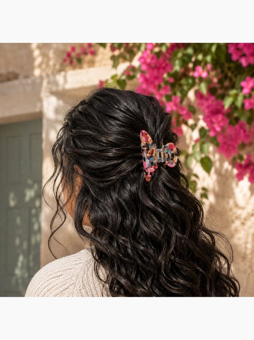 Grande pince crabe cheveux effet nacré irisé - Kiabi Grande pince crabe cheveux effet nacré irisé - Kiabi