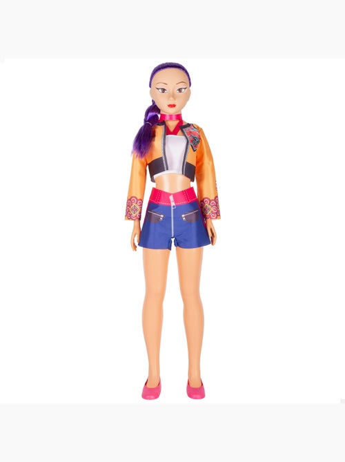 Grande poupée de 105 cm cheveux lilas +3 ans k-pop diva squad - Kiabi