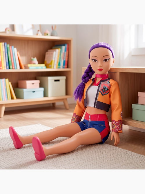 Grande poupée de 105 cm cheveux lilas +3 ans k-pop diva squad - Kiabi