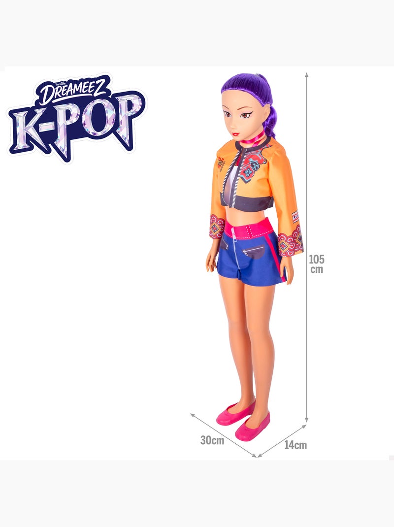 Grande poupée de 105 cm cheveux lilas +3 ans k-pop diva squad N/A - Kiabi