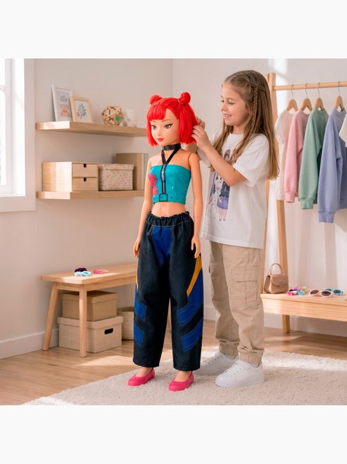 Grande poupée de 105 cm cheveux roux +3 ans k-pop diva squad - Kiabi