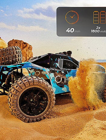 Grande voiture télécommandée OVERMAX Hooligan - Vitesse 35 km/h - Traction 4x4 - 40 min