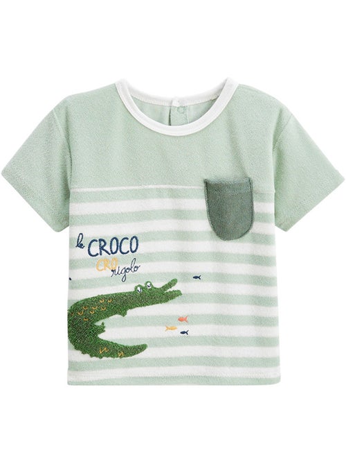 Grappig Crocro badstof T-shirt - Kiabi Grappig Crocro badstof T-shirt - Kiabi