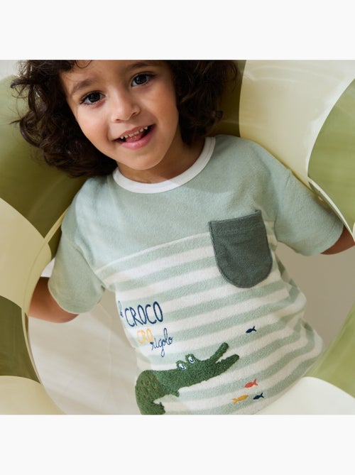 Grappig Crocro badstof T-shirt - Kiabi Grappig Crocro badstof T-shirt - Kiabi