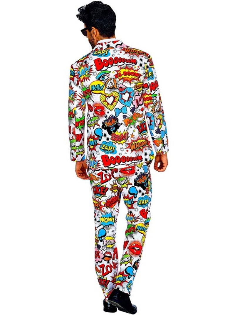 Grappig popartkostuum uit de jaren 60 Multicolor - Kiabi