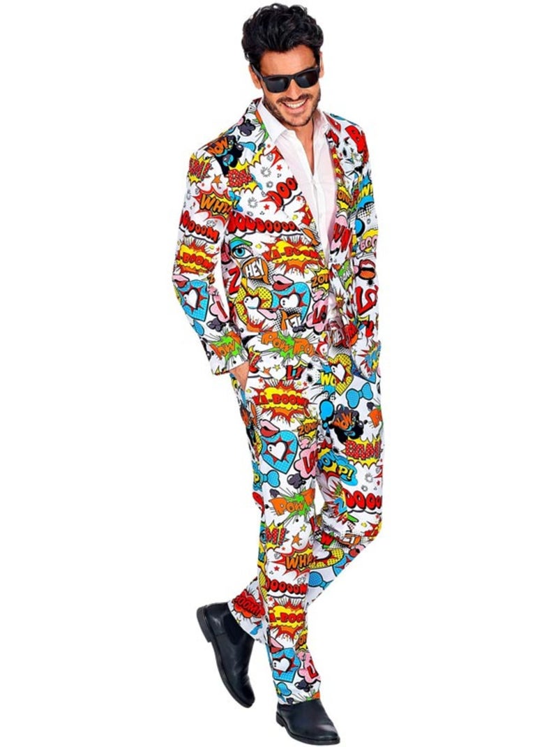 Grappig popartkostuum uit de jaren 60 Multicolor - Kiabi