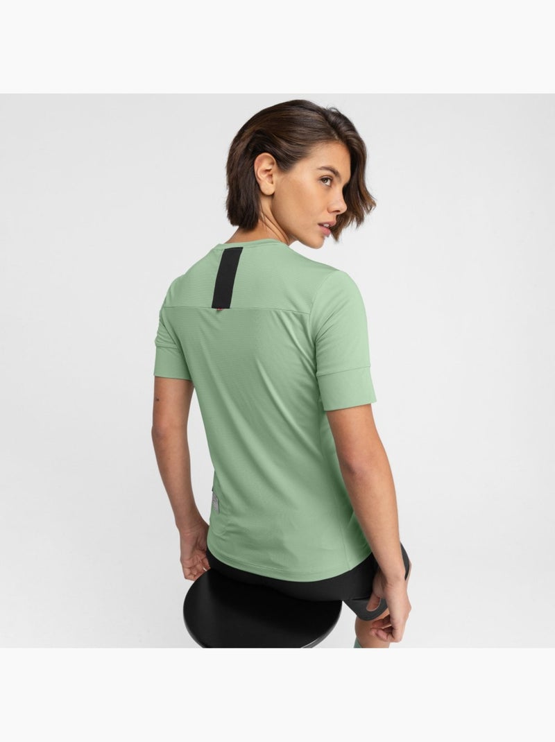 Gravel fiets t-shirt dames Groen - Kiabi
