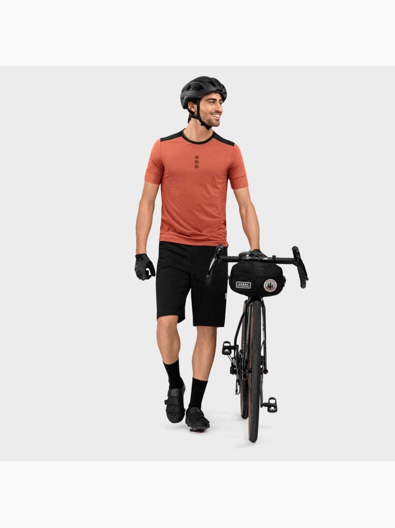 Gravel fiets t-shirt heren Klei-beige - Kiabi