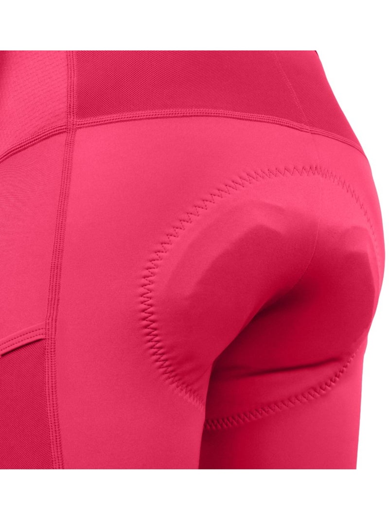 Gravel korte fietsbroek dames Rood - Kiabi