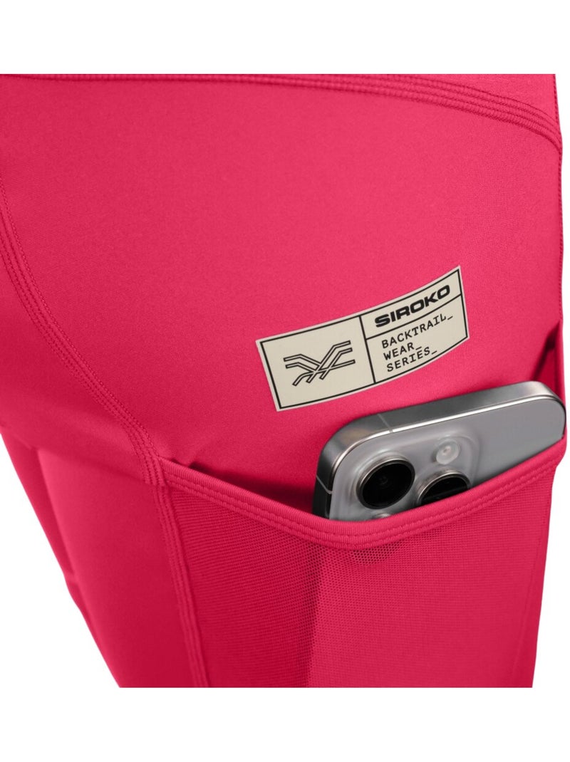 Gravel korte fietsbroek dames Rood - Kiabi