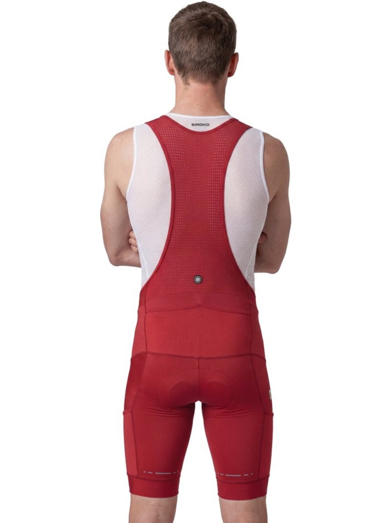 Gravel korte fietsbroek heren Rood - Kiabi
