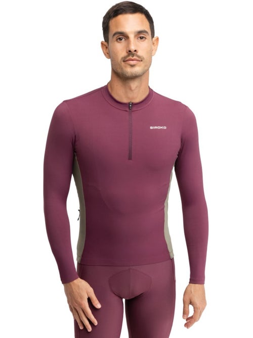 Gravel wielershirt lange mouwen heren - Kiabi