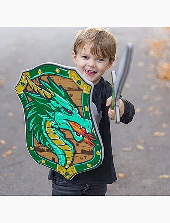 Great pretenders | bouclier de chevalier dragon vert en mousse