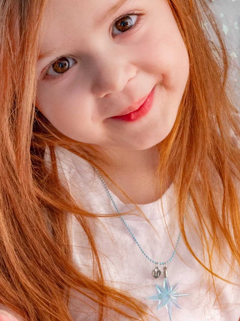 Great pretenders | collier d'amitié bff sisters forever reine de glace - lot de 2 pièces Bleu - Kiabi