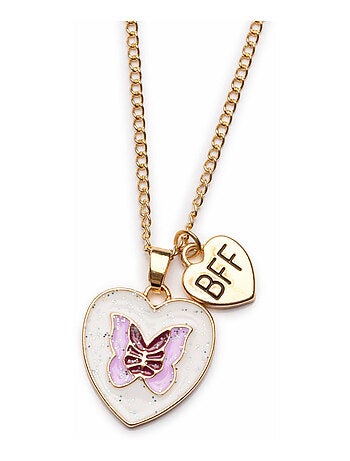 Great pretenders | collier d'amitié papillon & arc-en-ciel bff – lot de 2 pièces