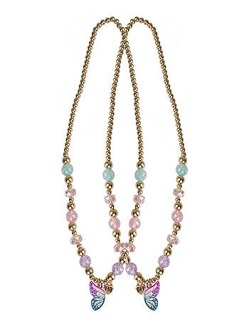 Great pretenders | collier d'amitié vœux de papillon bff – lot de 2 pièces