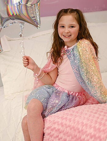 Great pretenders | déguisement enfant cape à sequins pastel