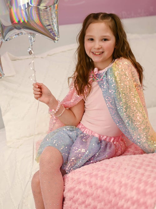 Great pretenders | déguisement enfant cape à sequins pastel - Kiabi